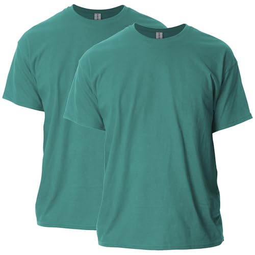 Gildan Unisex-Erwachsene Ultra Cotton, Style G2000, Multipack T-Shirt, Jade Dome (2er-Pack), XL von Gildan