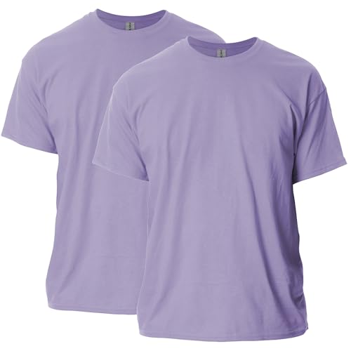 Gildan Unisex-Erwachsene Ultra Cotton, Style G2000, Multipack T-Shirt, Orchidee (2er-Pack), XL von Gildan
