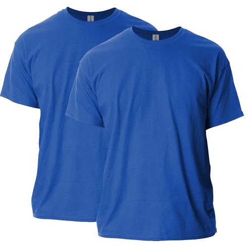 Gildan Unisex-Erwachsene Ultra Cotton, Style G2000, Multipack T-Shirt, Royal (2 Stück), 4XL (2er Pack) von Gildan