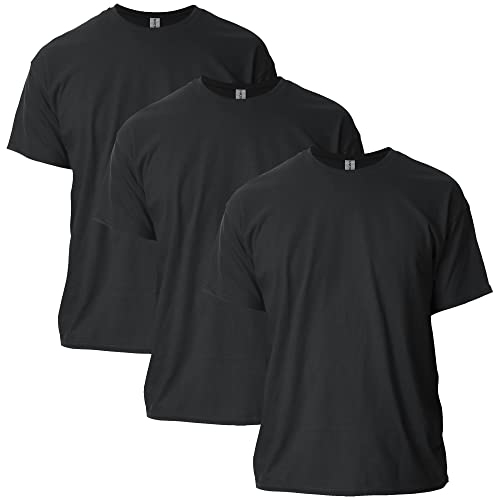 Gildan Unisex-Erwachsene Ultra Cotton Style G2000 Multipack T-Shirt, Schwarz (3er-Pack), 4XL von Gildan
