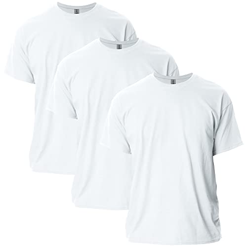Gildan Uni-Erwachsene Ultra Cotton, Style G2000, Multipack T-Shirt, Weiß (3er-Pack), 3XL von Gildan