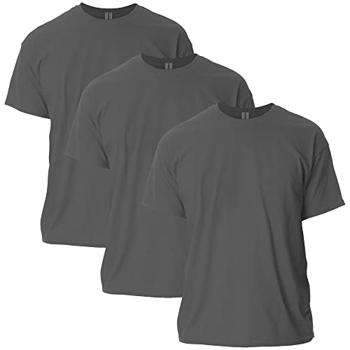 Gildan Uni-Erwachsene Ultra Cotton, Style G2000, Multipack T-Shirt, Dunkelgrau (3er-Pack), L von Gildan