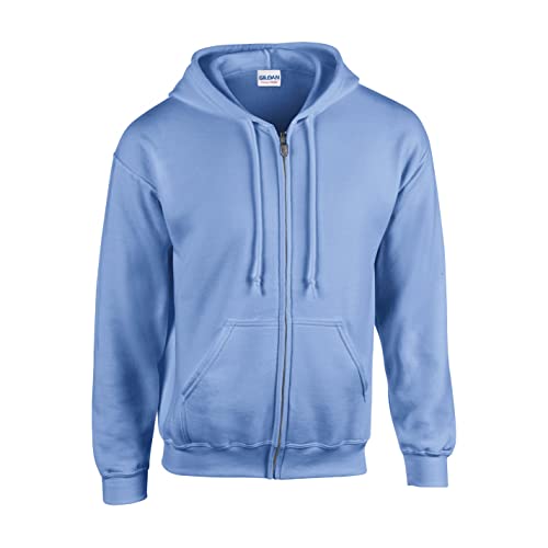 Gildan Unisex Heavy Blend Adult Full Zip Hooded Sweatshirt, Carolina Blue, L Gildan Unisex Heavy Blend Adult Full Zip Hooded Sweatshirt, Carolina Blue, L von Gildan