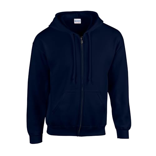 Gildan Unisex Heavy Blend Adult Full Zip Hooded Sweatshirt, Marineblau, S Gildan Unisex Heavy Blend Adult Full Zip Hooded Sweatshirt, Marineblau, S von Gildan