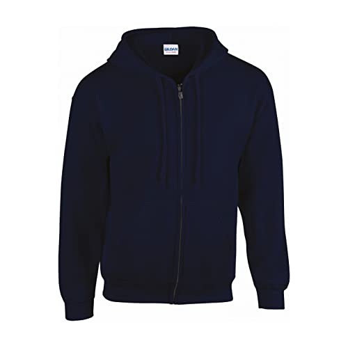 Gildan Unisex Heavy Blend Adult Full Zip Hooded Sweatshirt, Marineblau, XL Gildan Unisex Heavy Blend Adult Full Zip Hooded Sweatshirt, Marineblau, XL von Gildan