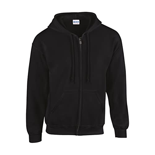 gildan Unisex Heavy Blend Adult Full Zip Hooded Sweatshirt, schwarz, M gildan Unisex Heavy Blend Adult Full Zip Hooded Sweatshirt, schwarz, M von Gildan