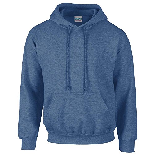 Gildan, G18500 XX, großes und Dickes Sweatshirt aus Fleecemischgewebe mit Kapuze, für Kinder und Erwachsene, Farbe: Schwarz, L. von Gildan