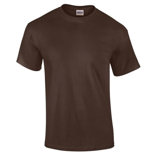 gildan Unisex Ultra Cotton Adult T-Shirt Tshirt, Braun (Dark Chocolate), L von Gildan