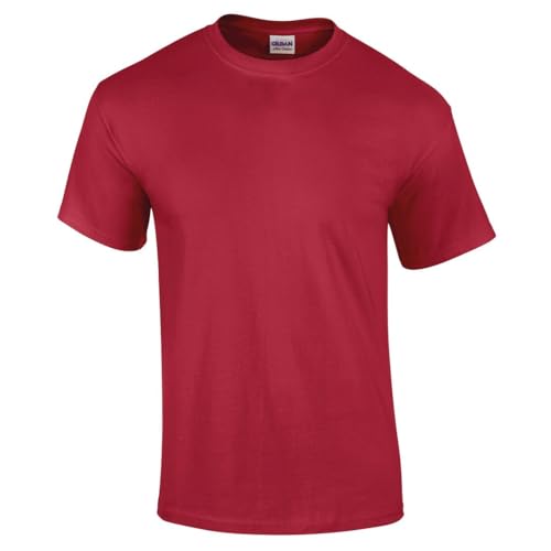 Gildan Unisex Ultra Cotton Adult T-Shirt Tshirt, Scharlachrot, XXL von Gildan