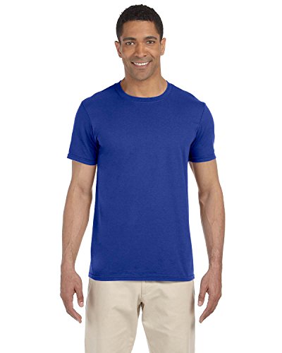 Gildan einfache T-Shirts, verfügbar in allen Farben und Größen, für Herren, 5 Stück Gr. L, 5 x Royal Blue von Gildan