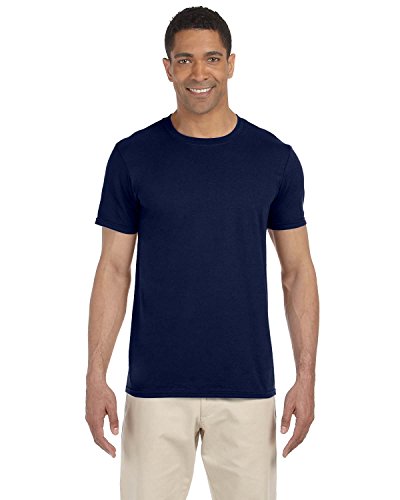 Gildan einfache T-Shirts, verfügbar in allen Farben und Größen, für Herren, 5 Stück Gr. M, 5 x Navy Blue von Gildan