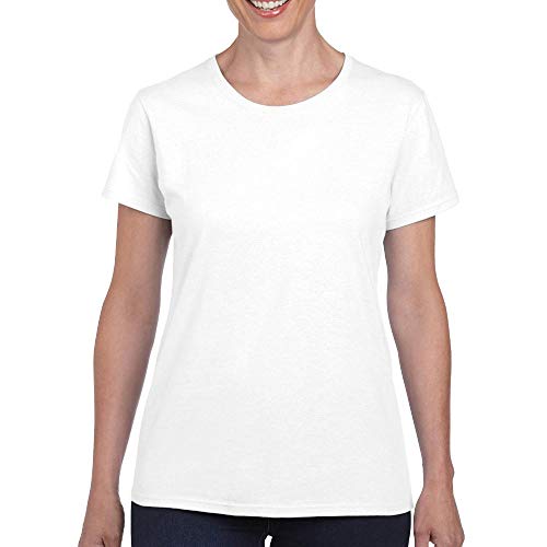 Gildan: Ladies` Heavy CottonTM T-Shirt 5000L L,White von Gildan