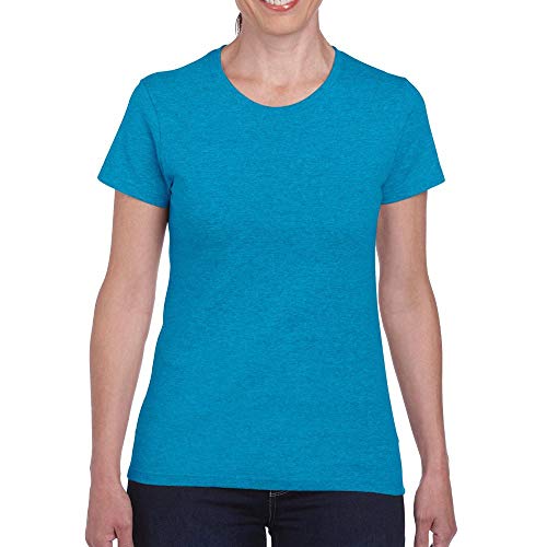 Gildan: Ladies` Heavy CottonTM T-Shirt 5000L M,Heather Sapphire von Gildan