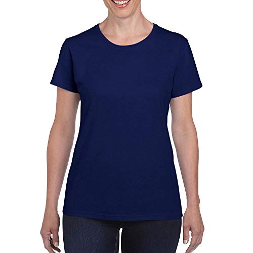 Gildan: Ladies` Heavy CottonTM T-Shirt 5000L M,Navy von Gildan