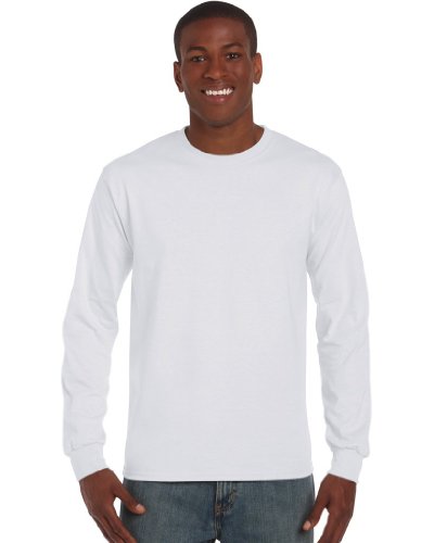 Gildan: Langarm T-Shirt Ultra 2400, Größe:2XL;Farbe:White von Gildan