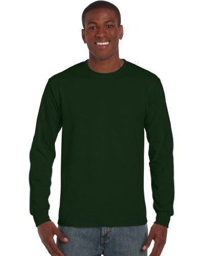 Gildan: Langarm T-Shirt Ultra 2400, Größe:M;Farbe:Forest Green von Gildan