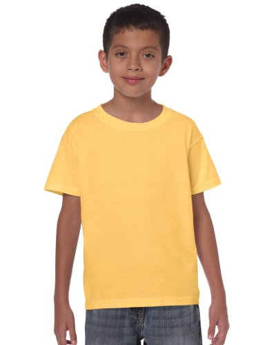 Gildan: Kids` Heavy T-Shirt 5000B, Größe:S (164);Farbe:Yellow Haze von Gildan