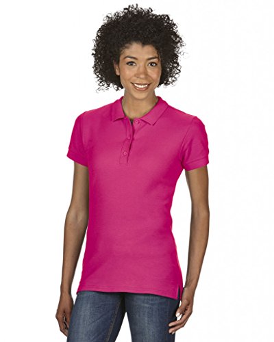 Gildan: Premium Cotton Ladies` Double Piqué Polo 85800L, Größe:S;Farbe:Heliconia von Gildan