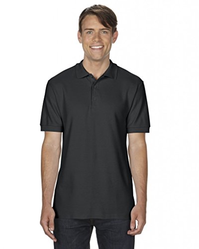 Gildan: Premium Cotton Double Piqué Polo 85800, Größe:2XL;Farbe:Black von Gildan