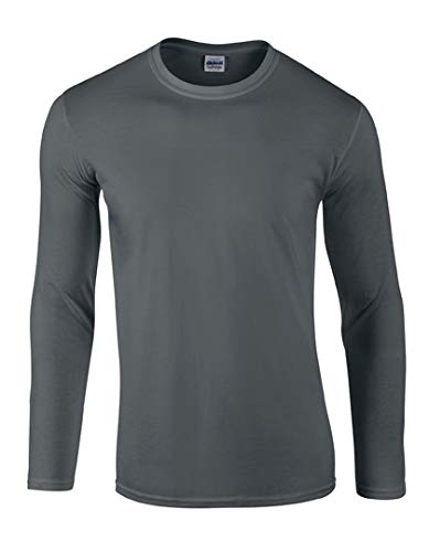 Soft Style Langarm-Shirt, Farbe:Charcoal;Größe:S von Gildan