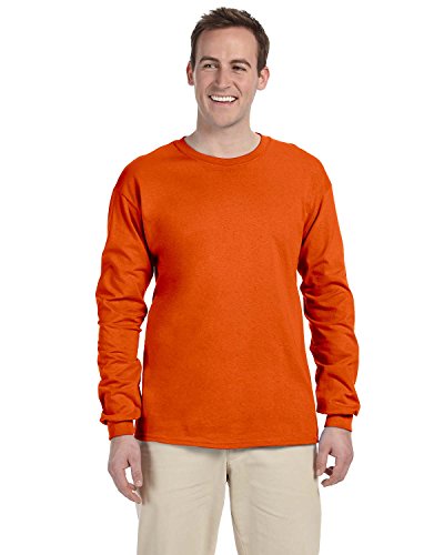 Ultra Cotton Langarm T-Shirt - Farbe: Orange - Größe: M von Gildan