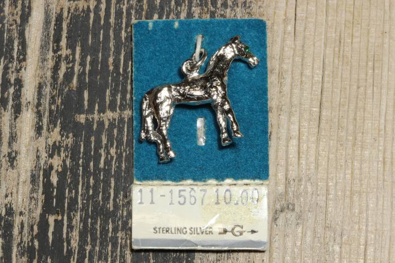 Vintage Sterling Silber 3D Pferde Anhänger - Rl Griffith Signiert von GildedAgeJewels