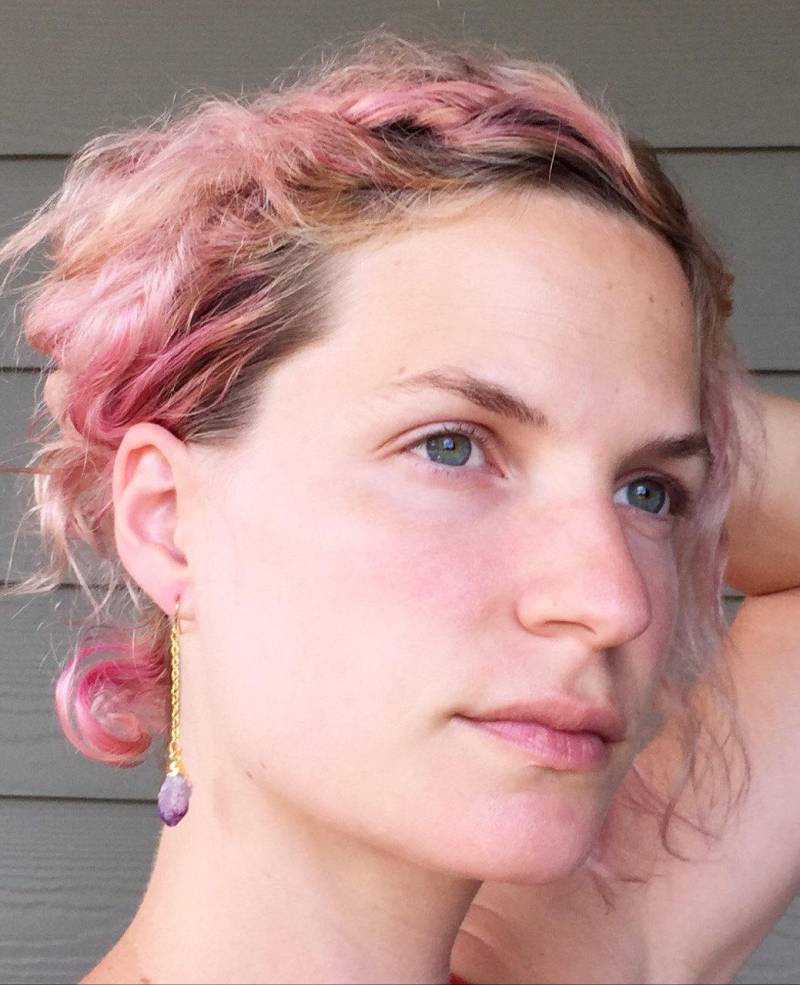 Boho Rocker Chic Gold Amethyst Kristall Punkt Ohrring | Ohrringe Lange Rohe von GildedBug