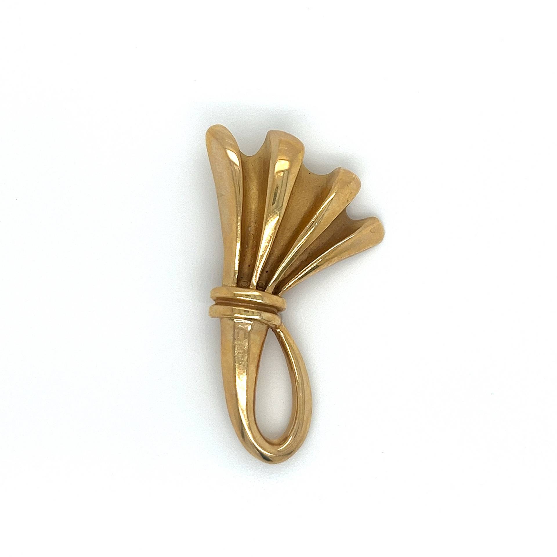 Vintage 14K Gelbgold Boutonniere Inspiriert Design Pin von GildedTimes