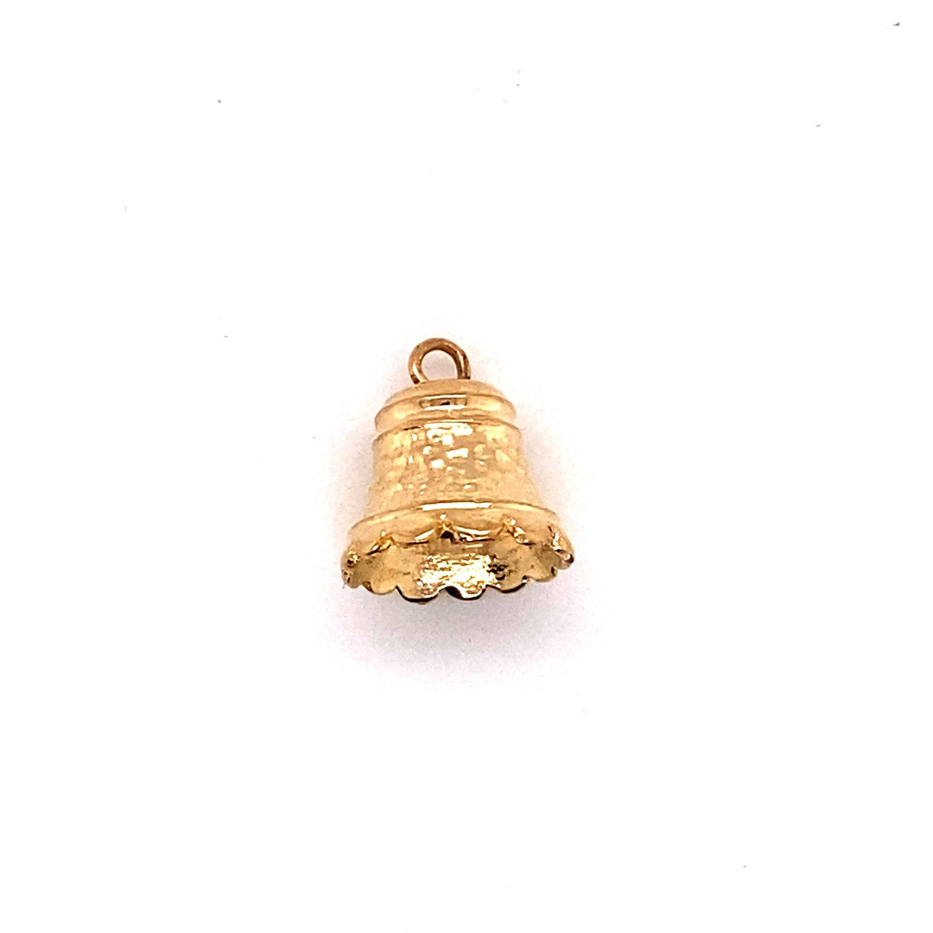 Vintage 14K Gelbgold Glöckchen Charm von GildedTimes