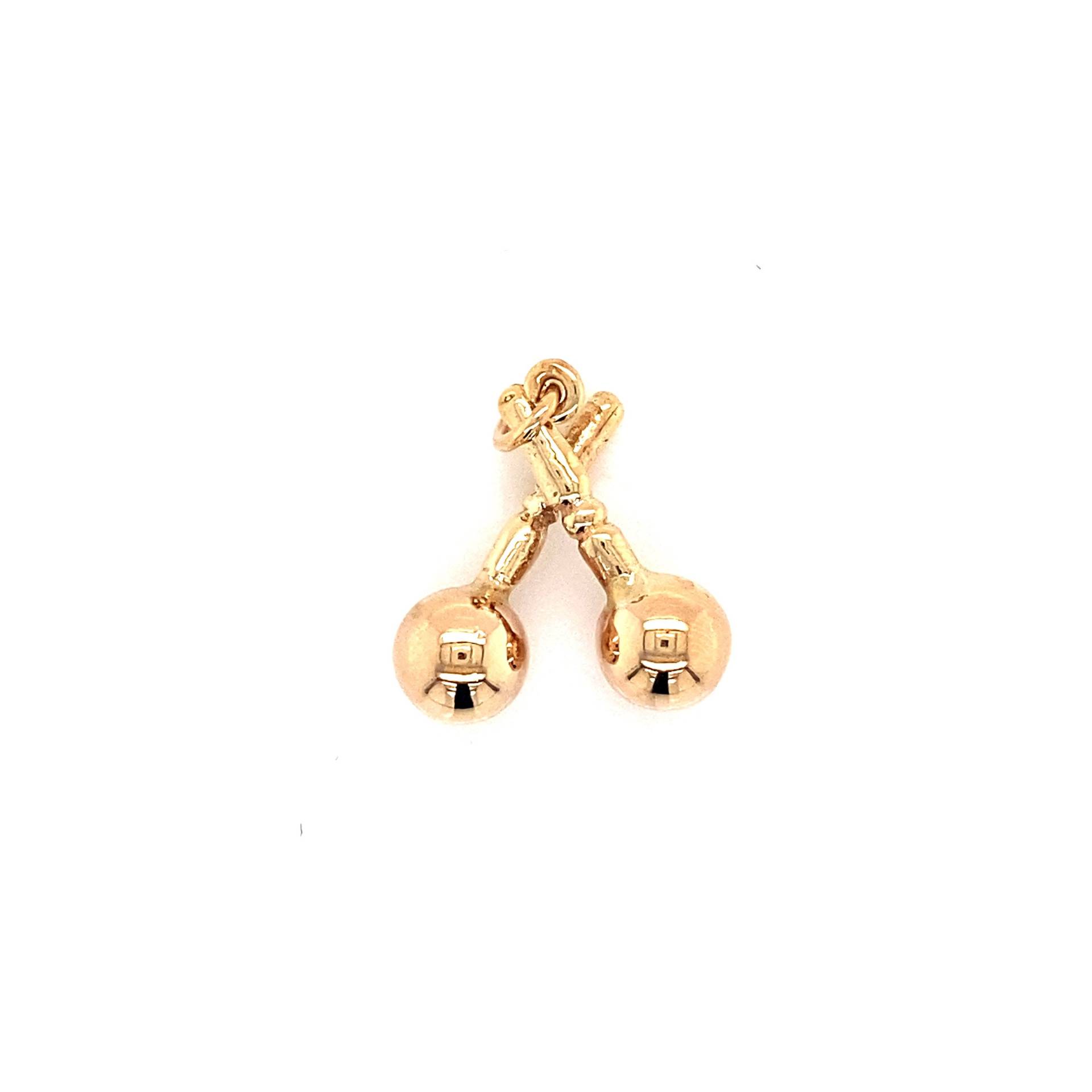 Vintage 14K Gelbgold Maracas Charm von GildedTimes