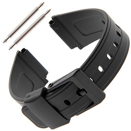 Gilden 017360 Sportarmband aus Polyurethan, 19 mm, Schwarz Gilden 017360 Sportarmband aus Polyurethan, 19 mm, Schwarz von Gilden