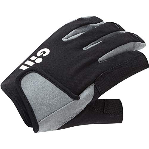 Gill Deckhand Segelhandschuhe – Langfinger mit freiliegendem Index und Daumen – 50+ UV-Sonnenschutz & wasserabweisend, Schwarz, L Gill Deckhand Segelhandschuhe – Langfinger mit freiliegendem Index und Daumen – 50+ UV-Sonnenschutz & wasserabweisend, Schwarz, L von Gill