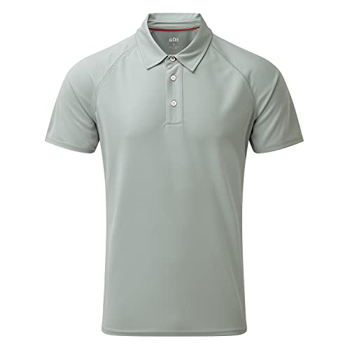 Gill Herren UV Tec Polo Top Grau - Leichter UV-Sonnenschutz und SPF-Eigenschaften von Gill