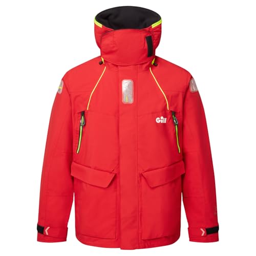 Gill OS2 Offshore/Coastal Sailing Jacket - Red OS26J XL von Gill