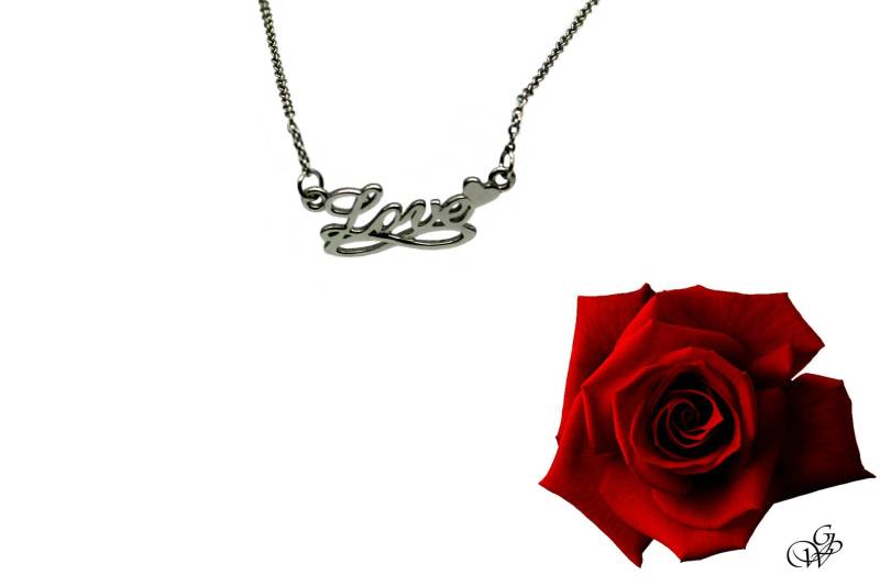 Halskette Liebe Unendliches Herz 925 Silber von GillWellsCreations