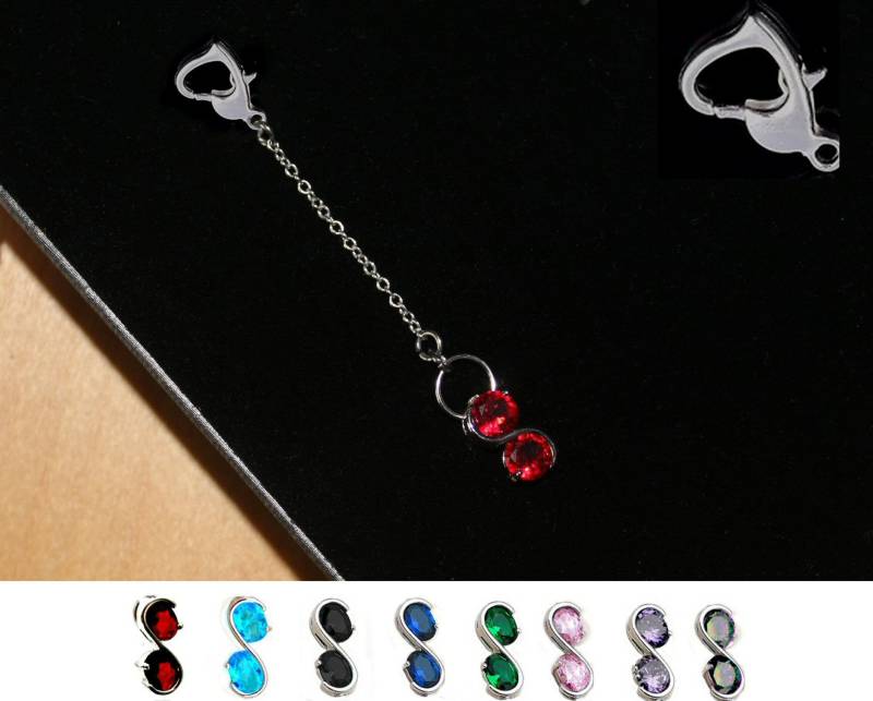 Infinity Kristallherz Taschenanhänger, Kristall-Schlüsselanhänger Zur Auswahl von GillWellsCreations