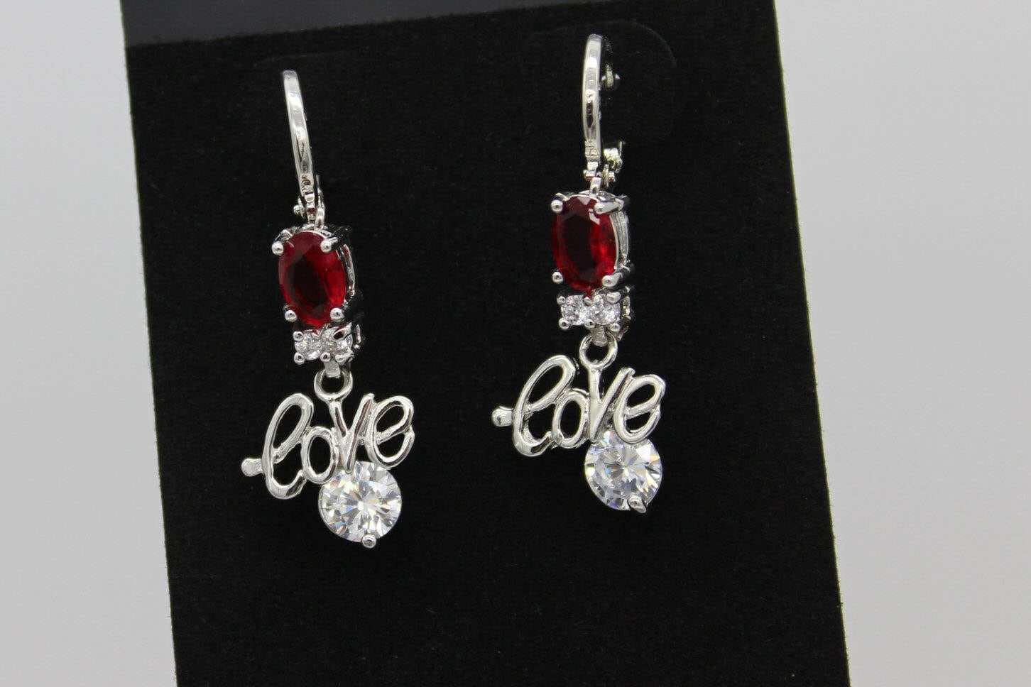 Ohrringe „Oval Schwarz Saphir Und Topas" 925 von GillWellsCreations