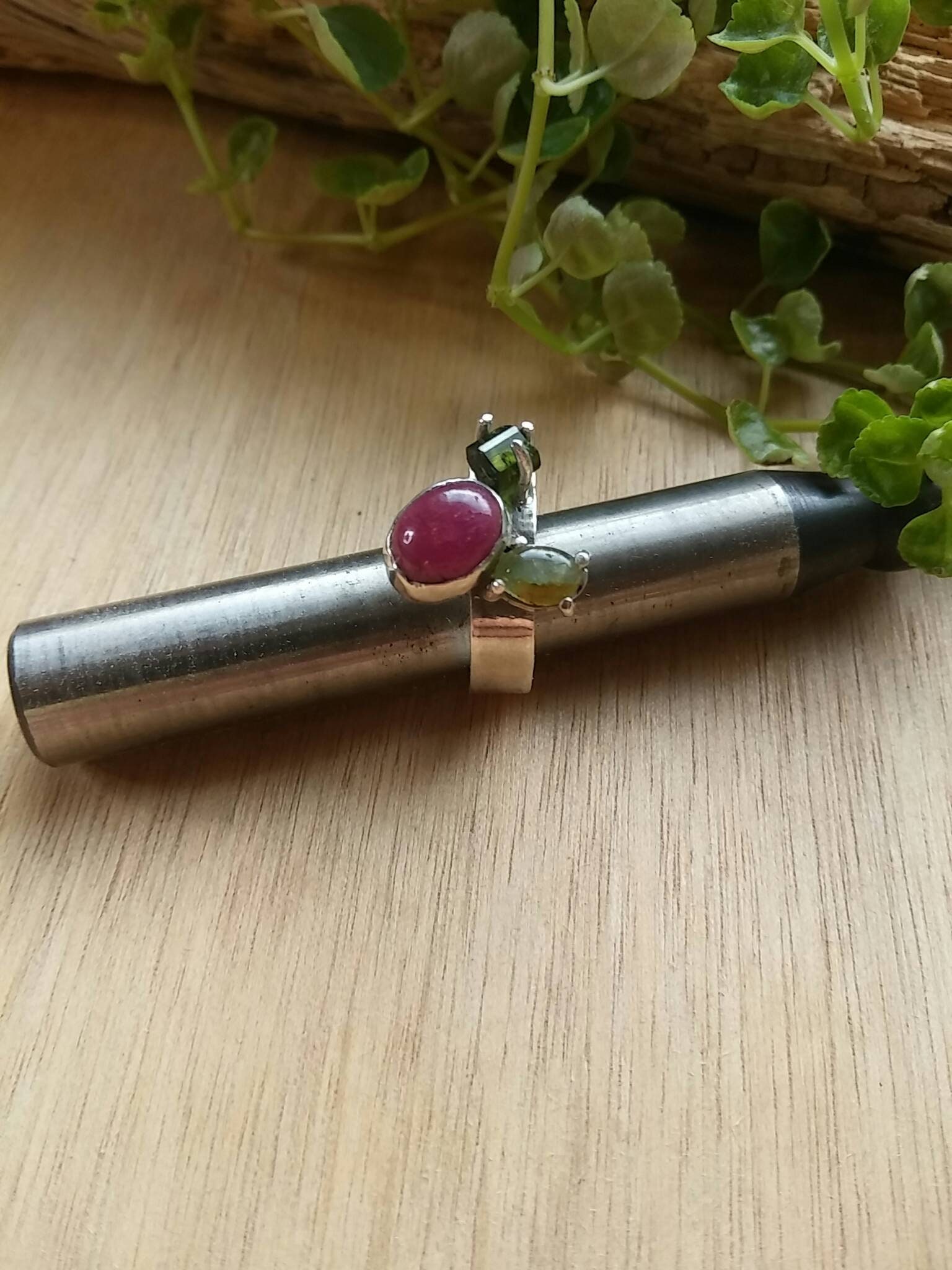 Ring // Rubin, Turmmalinen, Silber 925 | Einmaliges Modell Größe 56 | Fr 7 3/4 | Us P | Uk Weihnachtsgeschenk Ring // Rubin, Turmmalinen, Silber 925 | Einmaliges Modell Größe 56 | Fr 7 3/4 | Us P | Uk Weihnachtsgeschenk von Gillainseverine