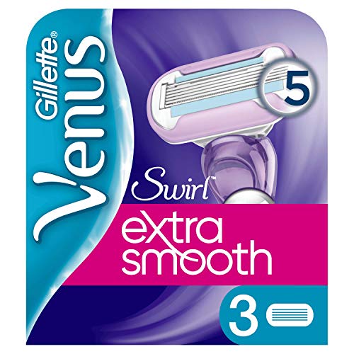 Gillette Venus Deluxe Smooth Swirl Recharges De Lames X3, Pour Femme, À 5 Lames, 3 Lames, 3 Unité (Lot de 1) von Venus