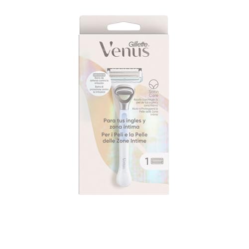 Gillette Venus Haarentfernungsgerät für Damen, für Englisch und Intimbereich, 1 Griff + 1 Ersatzteil, hilft, die Haut vor Hautirritationen nach der Haarentfernung zu schützen Gillette Venus Haarentfernungsgerät für Damen, für Englisch und Intimbereich, 1 Griff + 1 Ersatzteil, hilft, die Haut vor Hautirritationen nach der Haarentfernung zu schützen von Venus