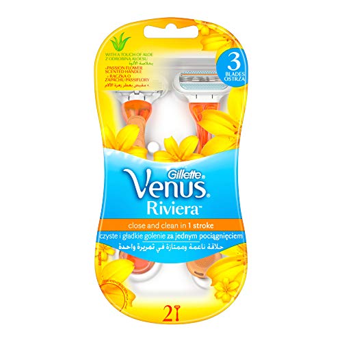 Gillette Venus Riviera Rasierer für Frauen Pack 2 Pcs (Touch of Aloe) von Gillette