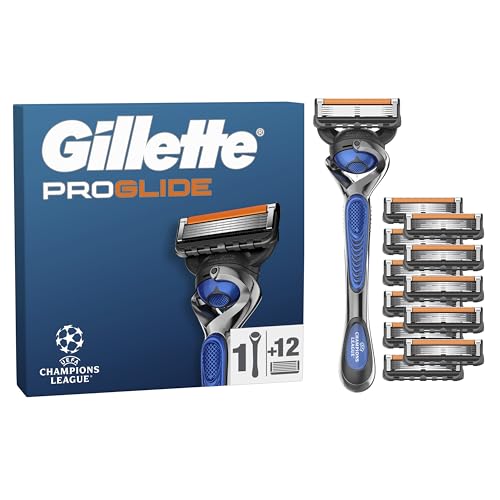 Gillette Fusion5 Proglide UEFA Champions League Special Edition, 1 Rasierer 12 Ersatzklingen mit neuem Everglide Gleitstreifen für noch sanfteres Gleiten Gillette Fusion5 Proglide UEFA Champions League Special Edition, 1 Rasierer 12 Ersatzklingen mit neuem Everglide Gleitstreifen für noch sanfteres Gleiten von Gillette