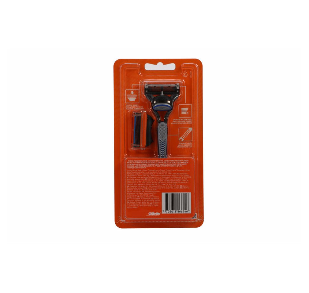 Gillette Körperrasierer Fusion Rasiermaschine 2 Ersatzköpfe von Gillette