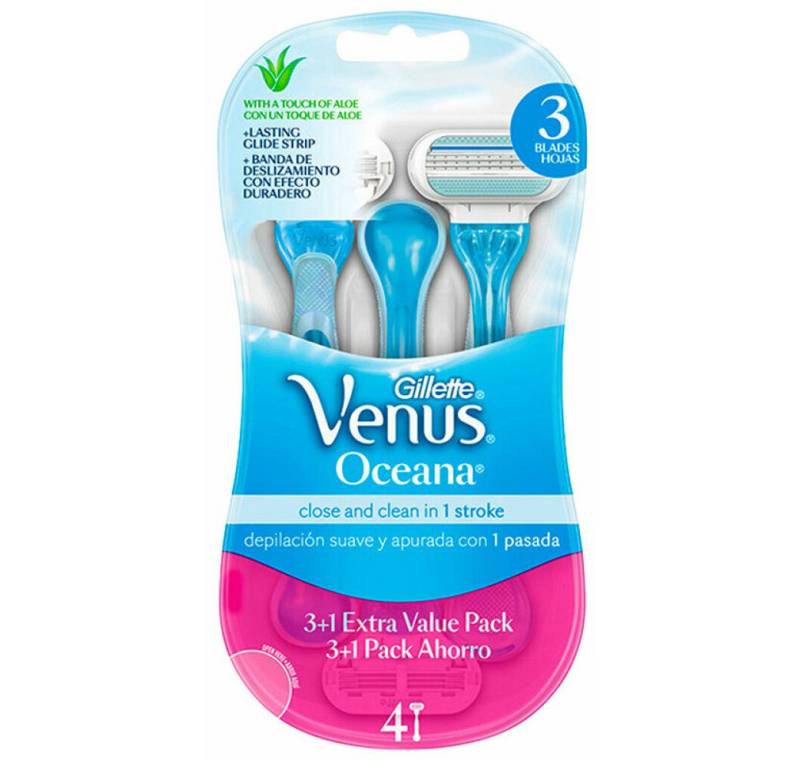 Gillette Körperrasierer Venus Oceana Rasiermesser 4 Einheiten von Gillette