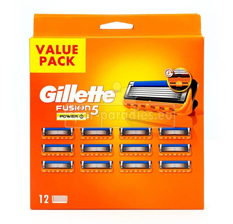 Gillette Rasierklingen Gillette Fusion 5 Power Rasierklingen, 12er Pack von Gillette