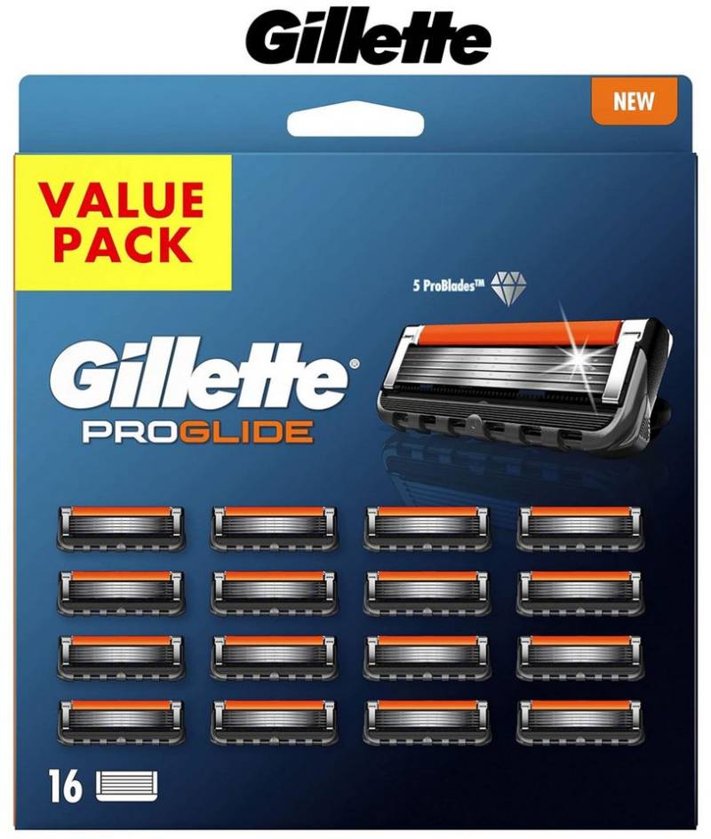 Gillette Rasierklingen ProGlide 16er Pack für Nassrasierer Herren mit 5-fach Klinge, 16-tlg. von Gillette