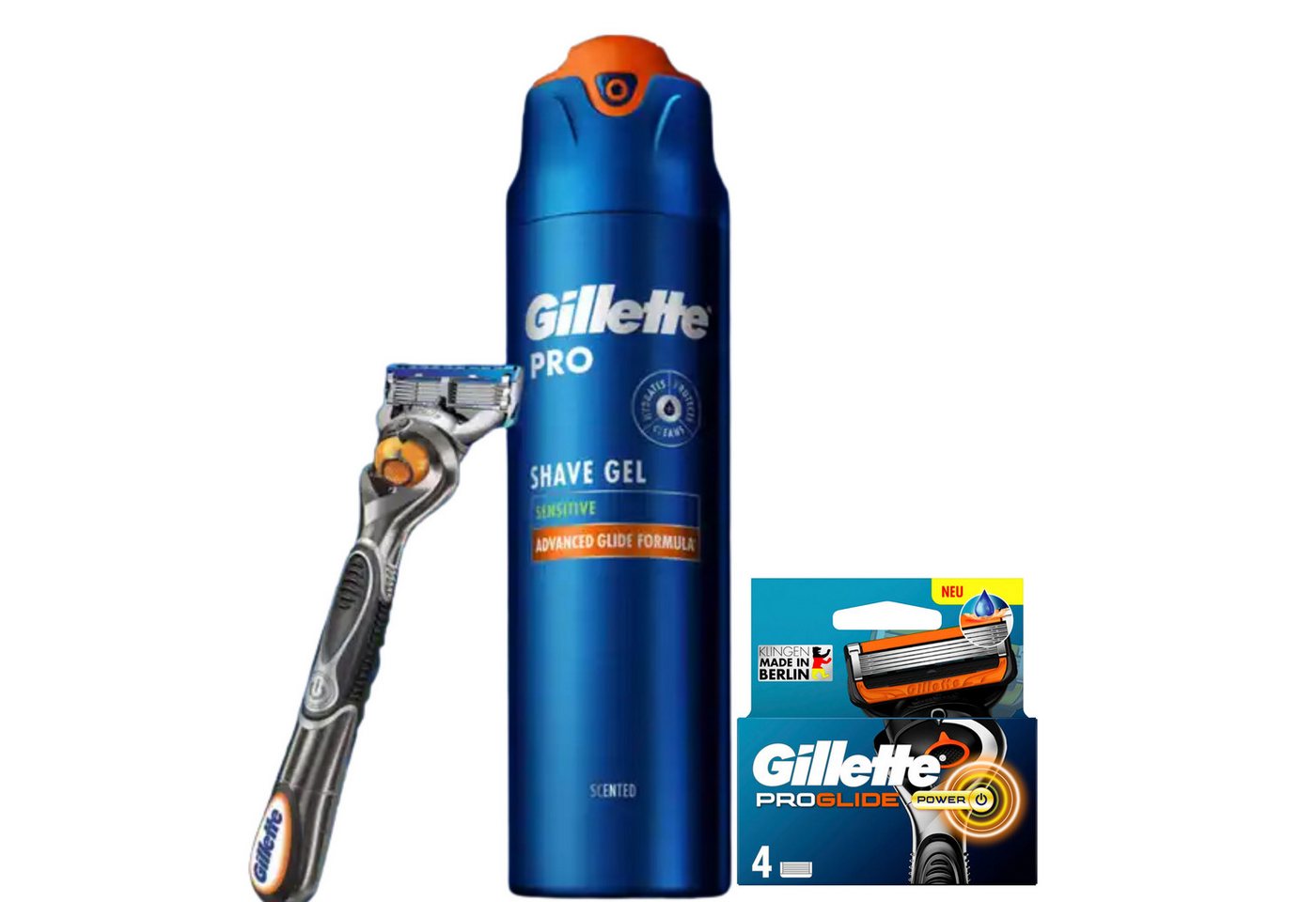 Gillette Rasierset ProGlide, 6-tlg., Geschenk-Set, Starter-Kit, Spar-Pack von Gillette