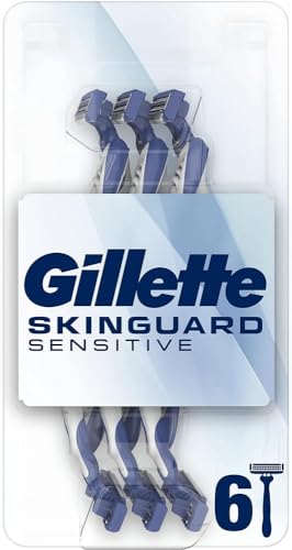 Gillette SkinGuard Einwegrasierer für empfindliche Haut, 8 Stück, klinisch getestet für empfindliche Haut von Gillette