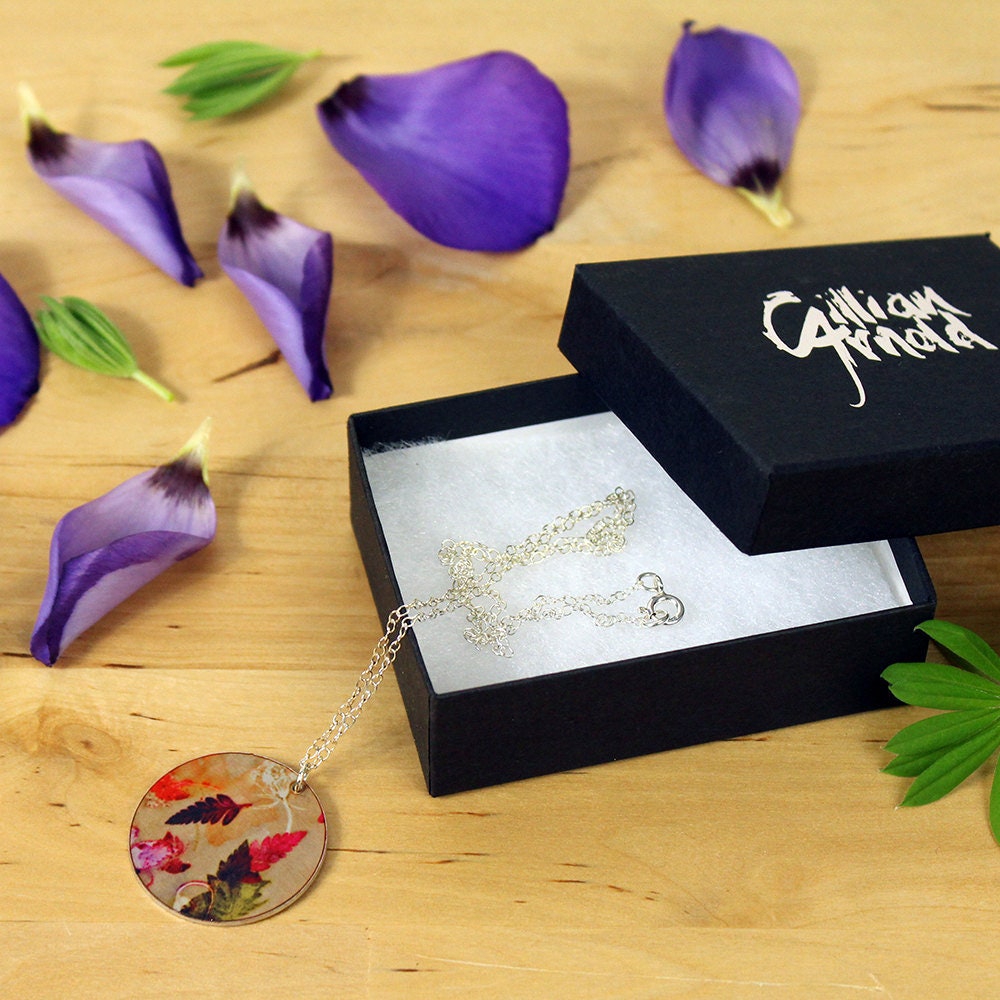 Damen Schmuck, Runde Halskette Natur Inspirierten Geschenk, Herbst Flut Damen Schmuck, Runde Halskette Natur Inspirierten Geschenk, Herbst Flut von GillianArnoldArtist