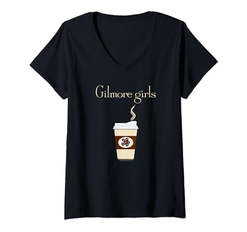 Gilmore Girls Coffee T-Shirt mit V-Ausschnitt von Gilmore Girls